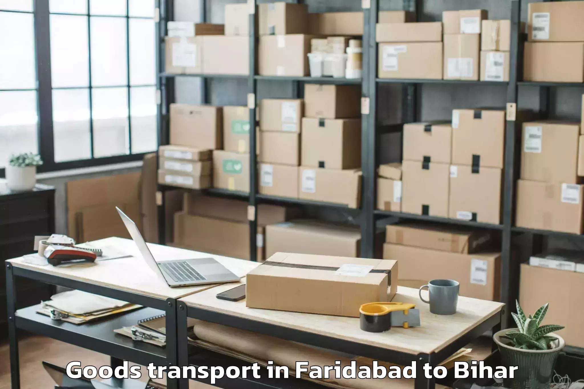 Faridabad to Singhia Ii Goods Transport